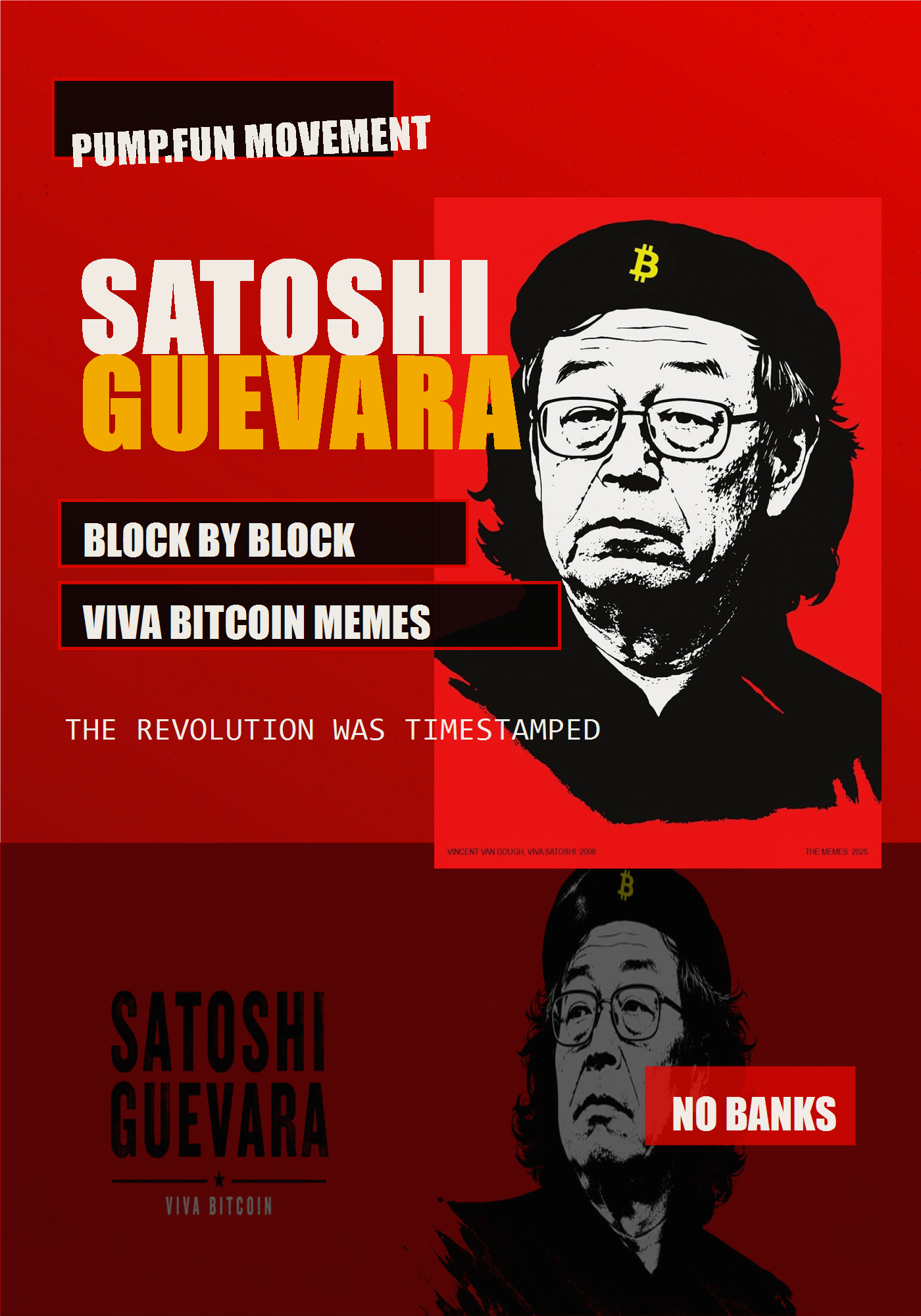 Block by block propaganda poster