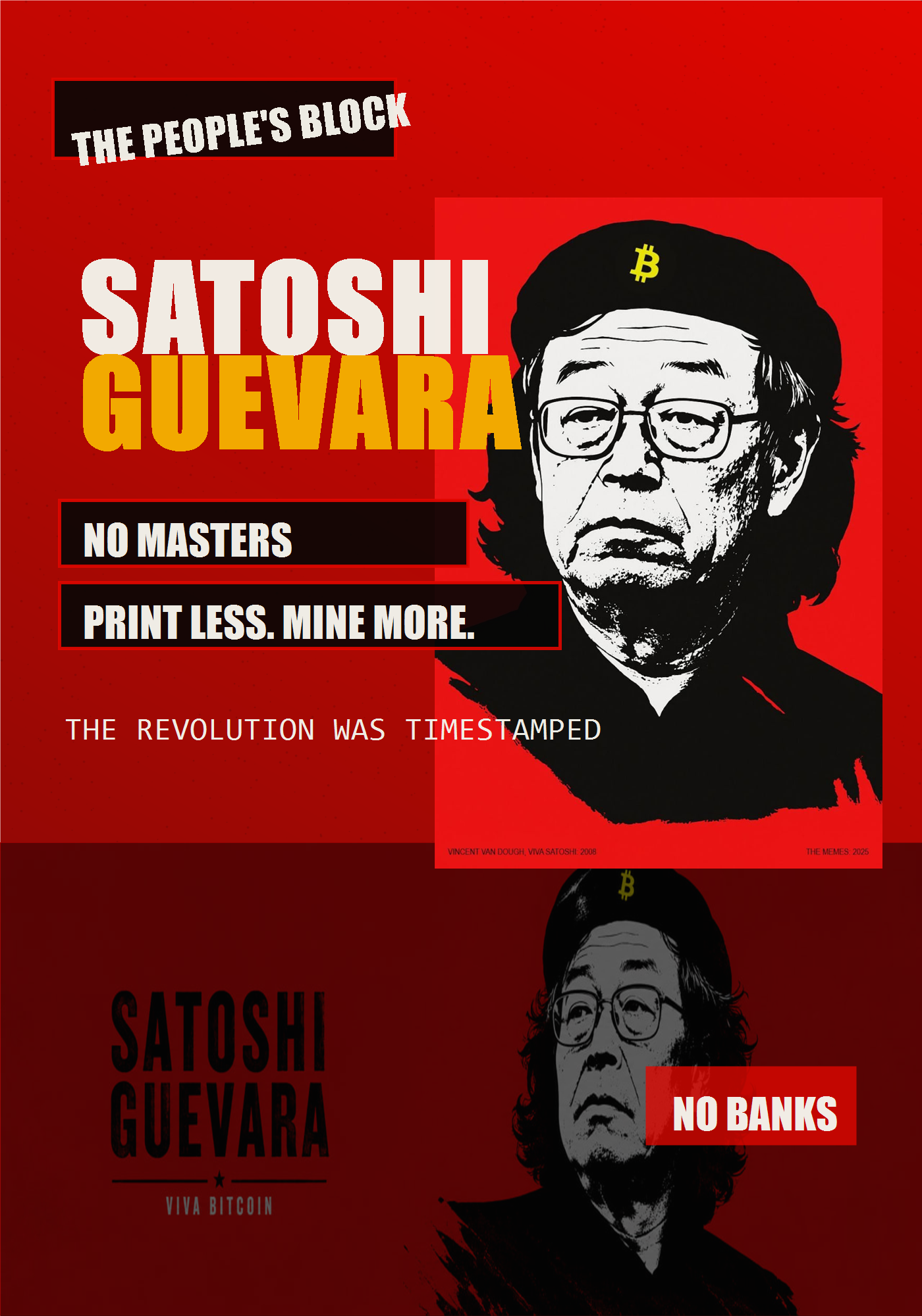 Viva Bitcoin propaganda poster